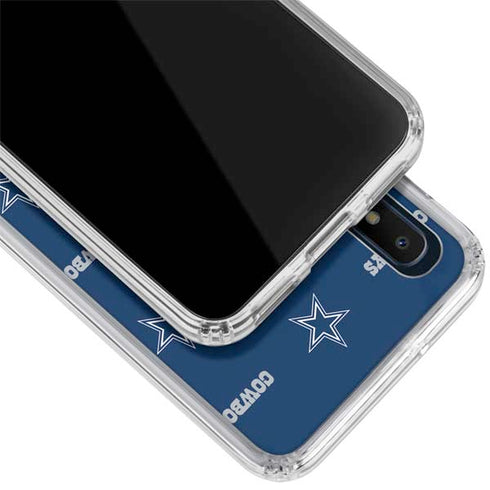 NFL Dallas Cowboys Blitz Series Galaxy A10e Clear Case