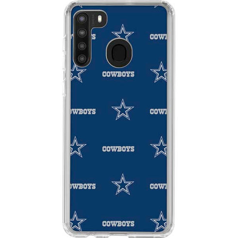 NFL Dallas Cowboys Blitz Series Galaxy A21 Clear Case