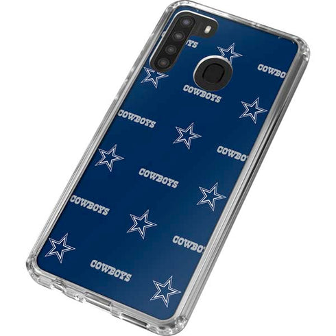 NFL Dallas Cowboys Blitz Series Galaxy A21 Clear Case