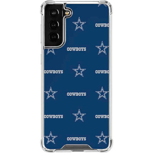 NFL Dallas Cowboys Blitz Series Galaxy S21 FE Clear Case