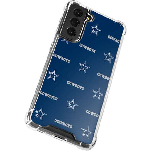 NFL Dallas Cowboys Blitz Series Galaxy S21 FE Clear Case