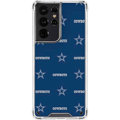NFL Dallas Cowboys Blitz Series Galaxy S21 Ultra 5G Clear Case