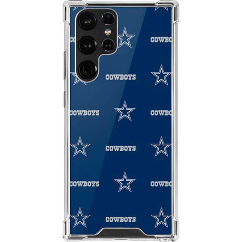 NFL Dallas Cowboys Blitz Series Galaxy S22 Ultra Clear Case