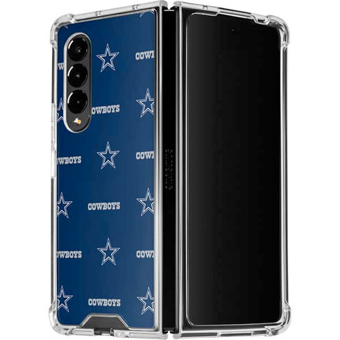 NFL Dallas Cowboys Blitz Series Galaxy Z Fold4 5G Clear Case
