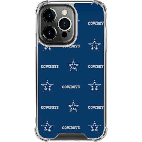 NFL Dallas Cowboys Blitz Series iPhone 15 Pro Clear Case