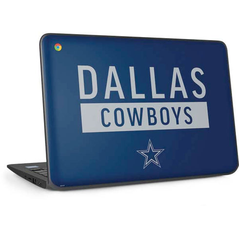 NFL Dallas Cowboys Blue Performance Series HP Chromebook Skin