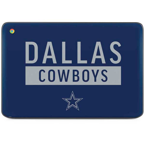 NFL Dallas Cowboys Blue Performance Series HP Chromebook Skin