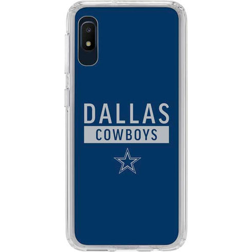 NFL Dallas Cowboys Blue Performance Series Galaxy A10e Clear Case