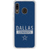 NFL Dallas Cowboys Blue Performance Series Galaxy A20 Clear Case