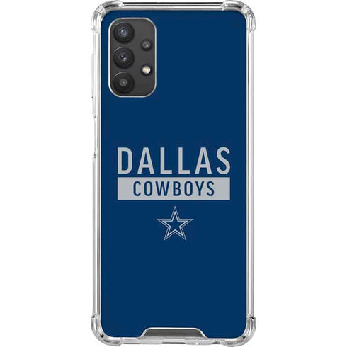 NFL Dallas Cowboys Blue Performance Series Galaxy A32 5G Clear Case