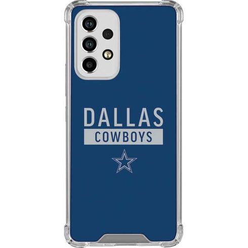 NFL Dallas Cowboys Blue Performance Series Galaxy A33 5G Clear Case