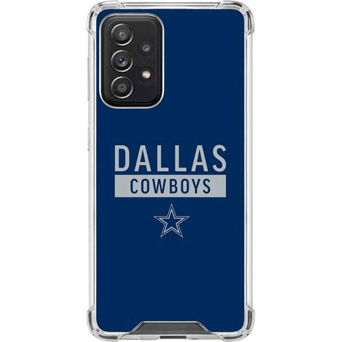 NFL Dallas Cowboys Blue Performance Series Galaxy A52 5G Clear Case