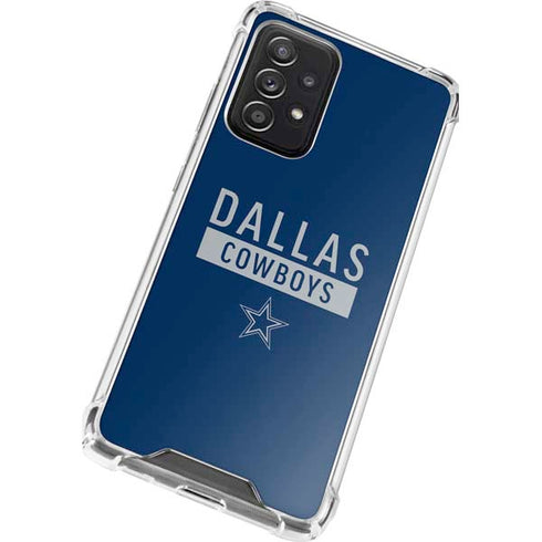 NFL Dallas Cowboys Blue Performance Series Galaxy A52 5G Clear Case