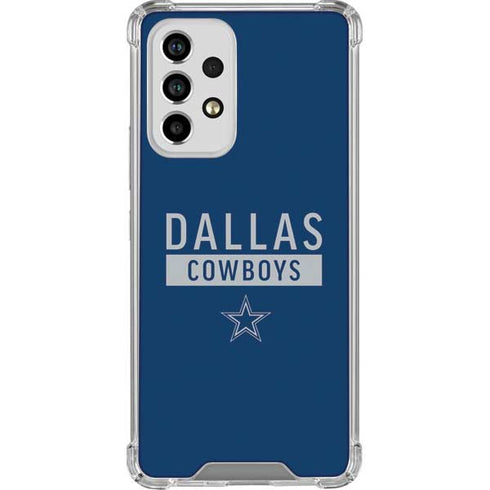 NFL Dallas Cowboys Blue Performance Series Galaxy A53 5G Clear Case