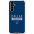 NFL Dallas Cowboys Blue Performance Series Galaxy A54 5G Clear Case