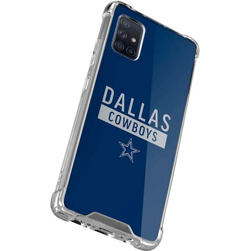 NFL Dallas Cowboys Blue Performance Series Galaxy A71 5G Clear Case