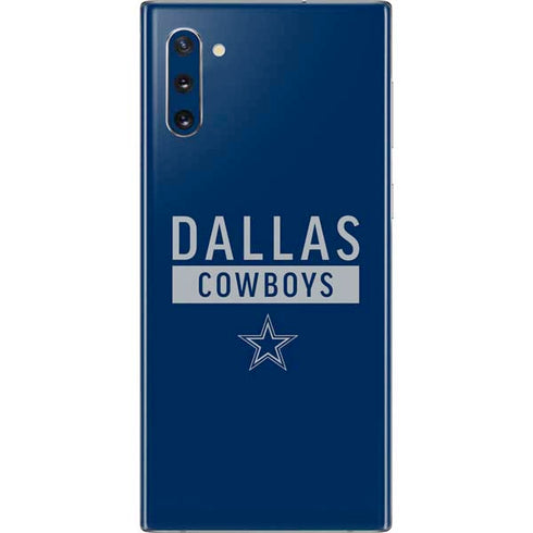 NFL Dallas Cowboys Blue Performance Series Galaxy Note 10 Skin