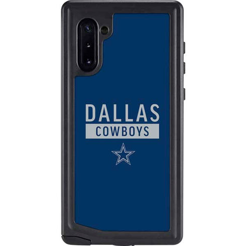 NFL Dallas Cowboys Blue Performance Series Galaxy Note 10 Waterproof Case
