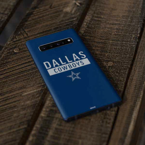 NFL Dallas Cowboys Blue Performance Series Galaxy S10 Plus Skin