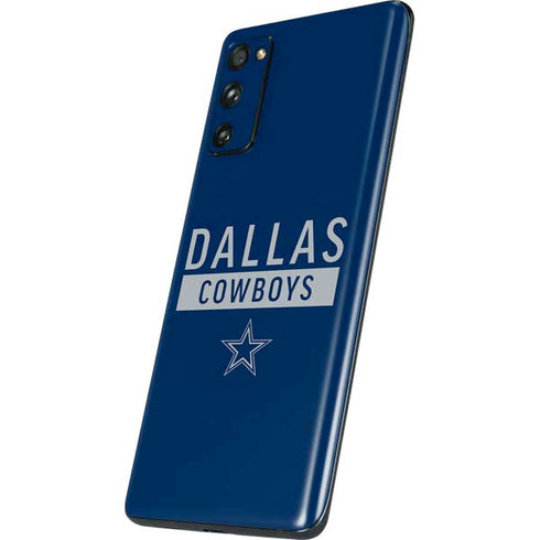 NFL Dallas Cowboys Blue Performance Series Galaxy S20 Fan Edition Skin