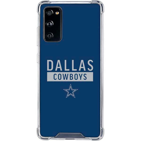 NFL Dallas Cowboys Blue Performance Series Galaxy S20 FE Clear Case