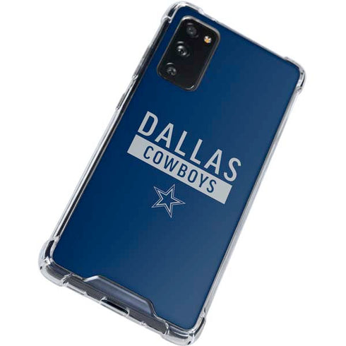 NFL Dallas Cowboys Blue Performance Series Galaxy S20 FE Clear Case