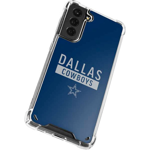 NFL Dallas Cowboys Blue Performance Series Galaxy S21 5G Clear Case