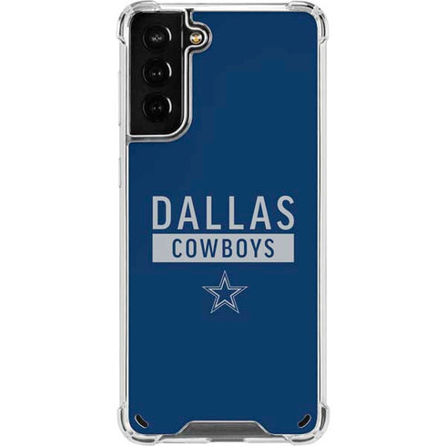 NFL Dallas Cowboys Blue Performance Series Galaxy S21 Plus 5G Clear Case