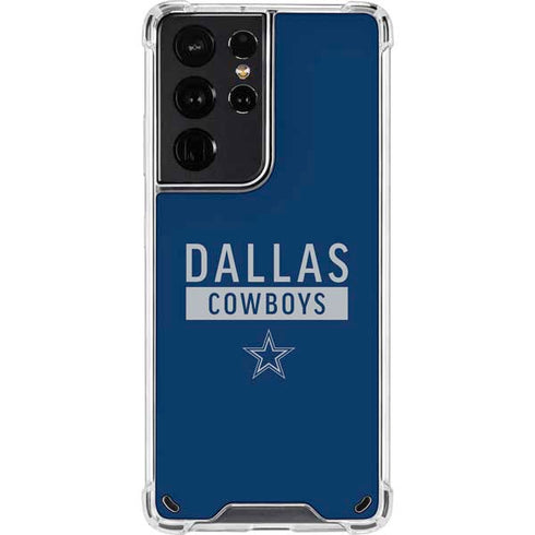 NFL Dallas Cowboys Blue Performance Series Galaxy S21 Ultra 5G Clear Case