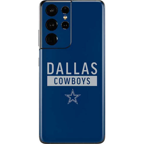NFL Dallas Cowboys Blue Performance Series Galaxy S21 Ultra 5G Skin