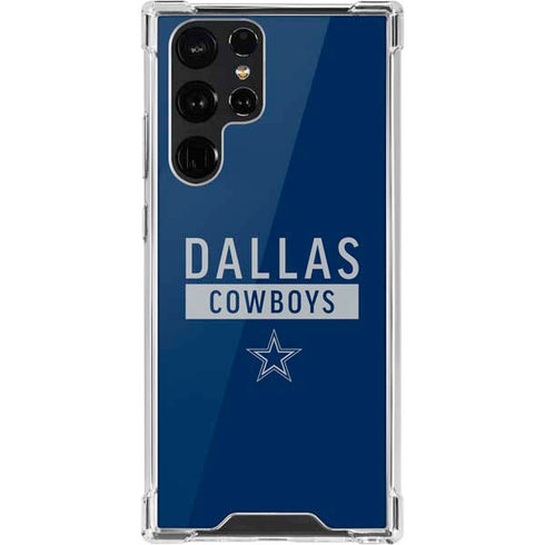 NFL Dallas Cowboys Blue Performance Series Galaxy S22 Ultra Clear Case