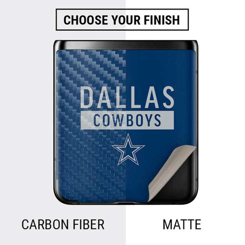 NFL Dallas Cowboys Blue Performance Series Galaxy Z Flip Skin