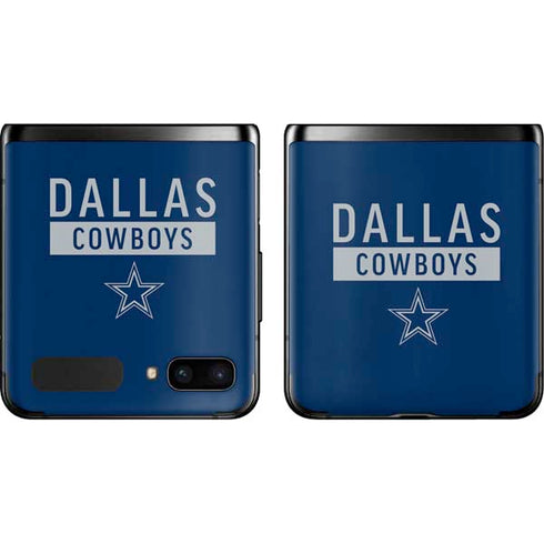 NFL Dallas Cowboys Blue Performance Series Galaxy Z Flip Skin
