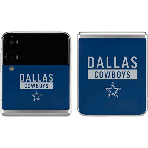 NFL Dallas Cowboys Blue Performance Series Galaxy Z Flip4 5G Skin
