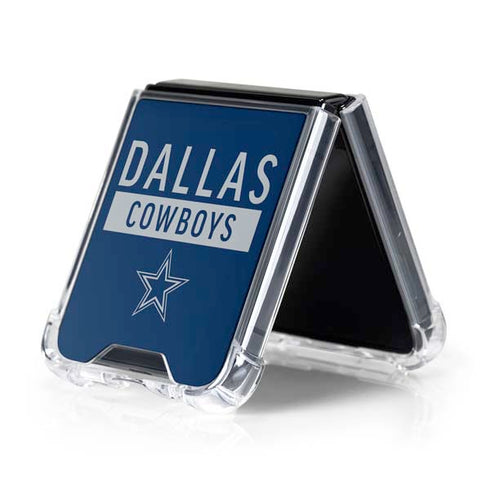 NFL Dallas Cowboys Blue Performance Series Galaxy Z Flip5 5G Clear Case