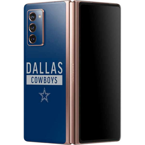 NFL Dallas Cowboys Blue Performance Series Galaxy Z Fold2 5G Skin