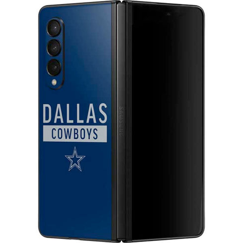 NFL Dallas Cowboys Blue Performance Series Galaxy Z Fold3 5G Skin