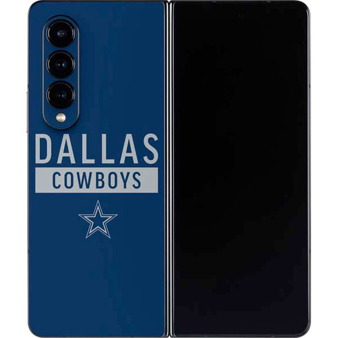 NFL Dallas Cowboys Blue Performance Series Galaxy Z Fold4 5G Skin