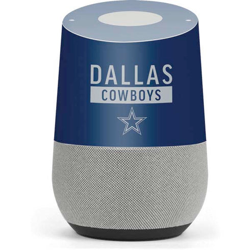 NFL Dallas Cowboys Blue Performance Series Google Home Skin