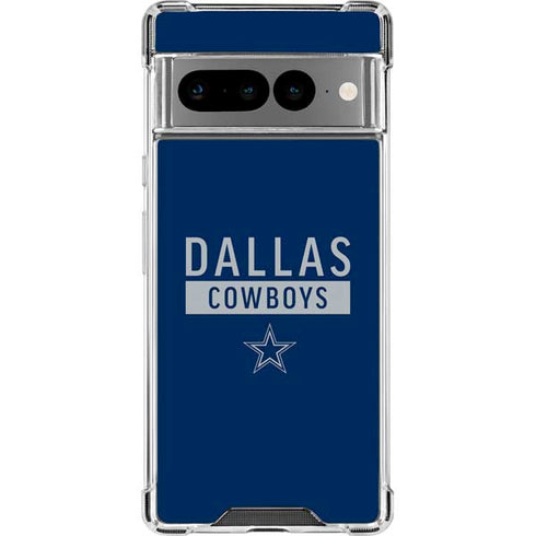 NFL Dallas Cowboys Blue Performance Series Google Pixel 7 Pro Clear Case