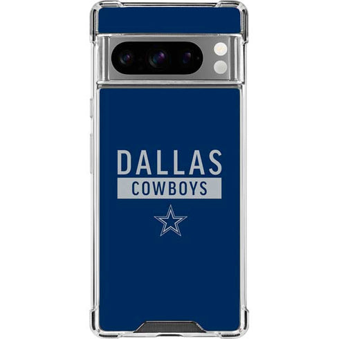 NFL Dallas Cowboys Blue Performance Series Google Pixel 8 Pro Clear Case