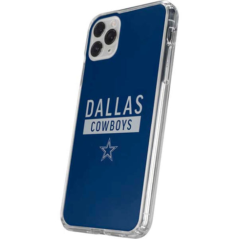 NFL Dallas Cowboys Blue Performance Series iPhone 11 Pro Clear Case