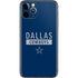 NFL Dallas Cowboys Blue Performance Series iPhone 11 Pro Skin