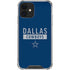 NFL Dallas Cowboys Blue Performance Series iPhone 12 Clear Case