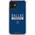 NFL Dallas Cowboys Blue Performance Series iPhone 12 Mini Clear Case
