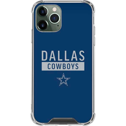 NFL Dallas Cowboys Blue Performance Series iPhone 12 Pro Clear Case