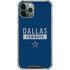 NFL Dallas Cowboys Blue Performance Series iPhone 12 Pro Max Clear Case