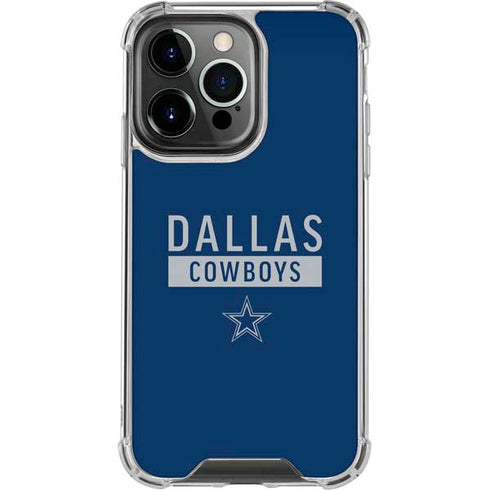 NFL Dallas Cowboys Blue Performance Series iPhone 13 Pro Clear Case