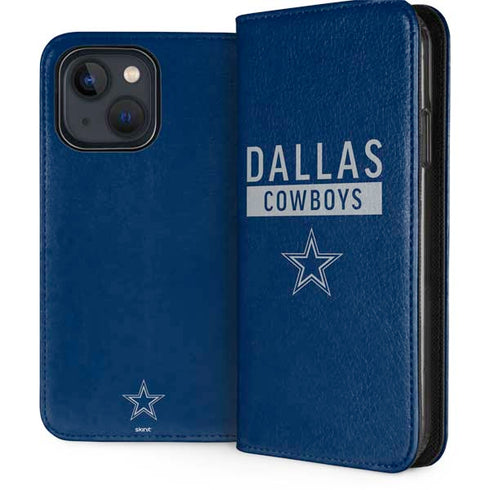 NFL Dallas Cowboys Blue Performance Series iPhone 14 Folio Case