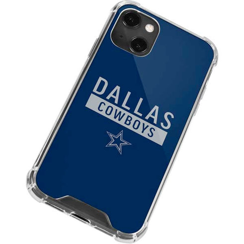 NFL Dallas Cowboys Blue Performance Series iPhone 14 Plus Clear Case